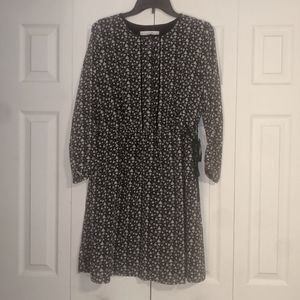 Loft long sleeve pattern dress